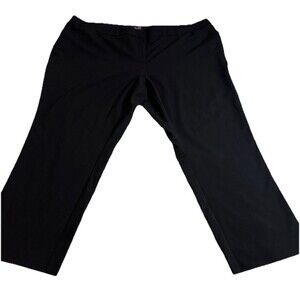 Women’s Roz & Ali The Curvy Fit 24 Reg Straight Leg Black‎ Front Pockets